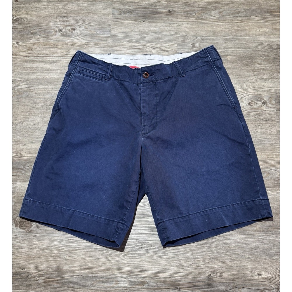 Vintage Polo by Ralph Lauren Chino Shorts Size 35 Made In Hong Kong Navy Blue